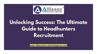 Unlocking Success The Ultimate Guide to Headhunters Recruitment