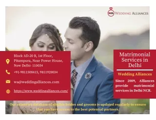 Premier Matrimonial Services in Delhi