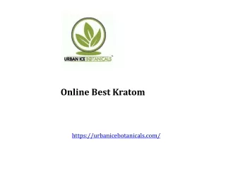 Online Best Kratom