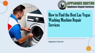 How to Find the Best Las Vegas Washing Machine Repair Services