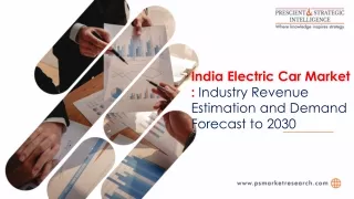 Driving Towards Sustainable Transportation: India Electric Car Market