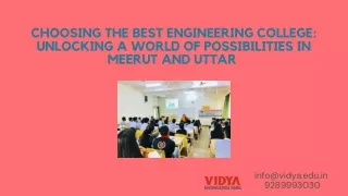 Choosing the Best Engineering College: Unlocking a World of Possibilities in Mee