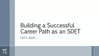 Building a Successful Career Path as an SDET