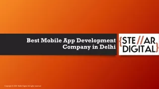 Best Mobile App Development Company in Delhi