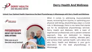 Derry Health And Wellness