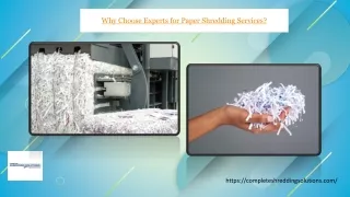 Why Choose Experts for Paper Shredding Services