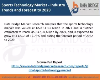 Sports Technology Market