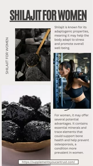 Shilajit For Women