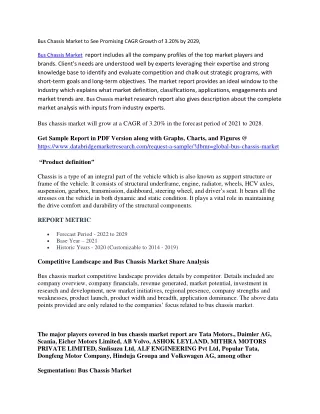 Bus Chassis Market