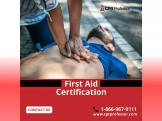 CPR & AED First Aid Certification Courses For Employees