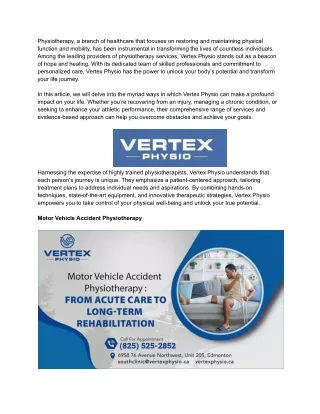Unlocking the Power of Physiotherapy_ How Vertex Physio Can Transform Your Life Journey