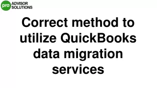 A Quick Way To Fix QuickBooks data migration services