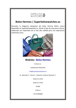 Bolso Hermes Superlativewatches.es