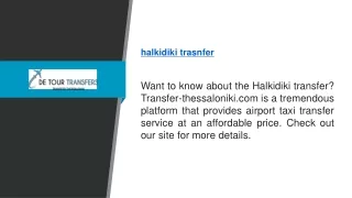 Halkidiki Trasnfer  Transfer-thessaloniki.com