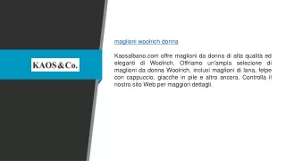 Maglioni da donna Woolrich | Kaosalbano.com