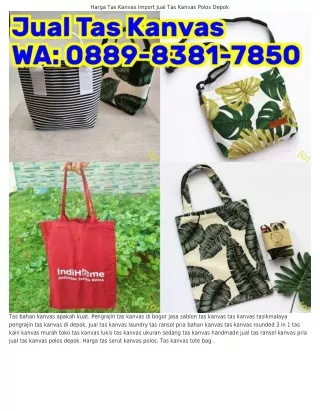 Ö889•8З81•ᜪ85Ö (WA) Tas Dompet Hp Kanvas Tas Goodie Bag Kain Kanvas