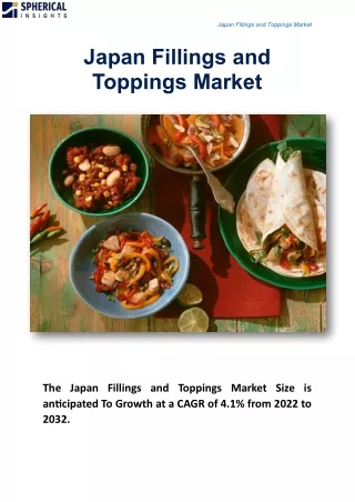 Japan Fillings and Toppings Market