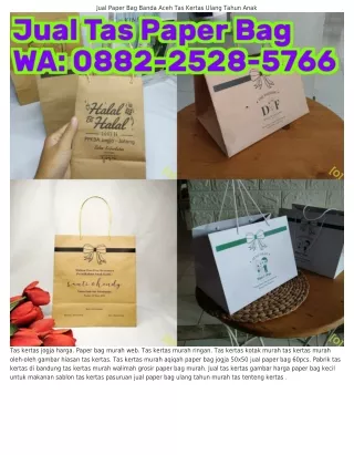 Ô882_2528_5ᜪϬϬ (WA) Paper Bag Murah 100 Pcs Tas Kertas Coklat Sidoarjo