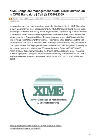 XIME Bangalore management quota -mba-bba-guidance2.blogspot.com-Direct admission in XIME Bangalore  Call  9354992359