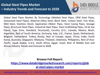 Global Steel Pipes Market