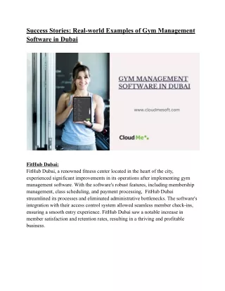 Success Stories_ Real-world Examples of Gym Management Software in Dubai