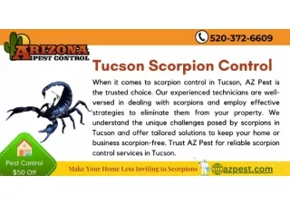 Tucson Scorpion Control