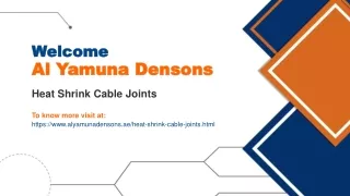 Heat Shrink Cable Joints