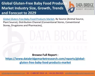 Global Gluten-Free Baby Food Products Market