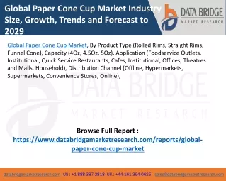 Global Paper Cone Cup Market