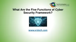 What Are the Five Functions of Cyber Security Framework?