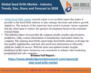 Seed Drills - Agricultural & Animal feed