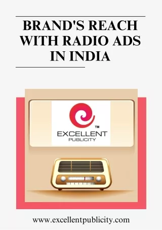 Boost Brand Awareness in India with Radio Ads | Excellent Publicity