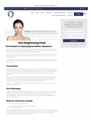 Skin Brightening Peels