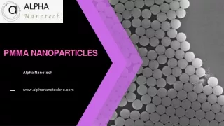 PMMA nanoparticles