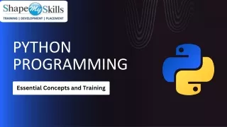 Python Programming- Essential Concepts and Training
