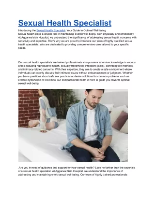 Sexual Health Specialist