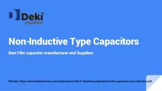 Non-Inductive Type Capacitors