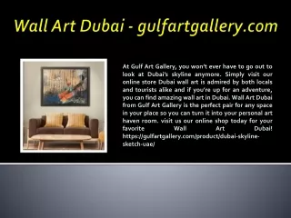 Wall Art Dubai - gulfartgallery.com