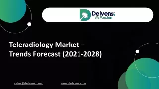 Teleradiology Market Trends & Forecast