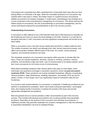 The Hidden Impact_ Managing Concussions with Physiotherapy