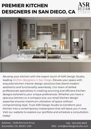 Premier Kitchen Designers in San Diego, CA