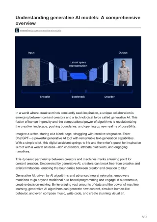 leewayhertz.com-Understanding generative AI models A comprehensive overview