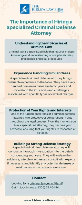 The Importance of Hiring a Specialized Criminal Defense Attorney