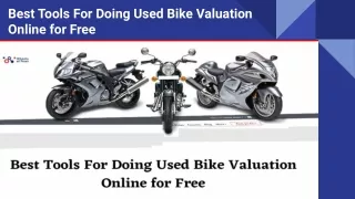 Best Tools For Doing Used Bike Valuation Online for Free