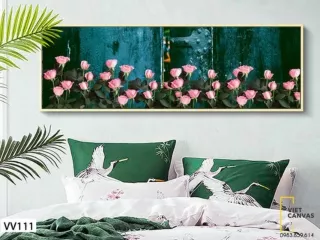 The secret to having a beautiful bedroom with flower canvas paintings