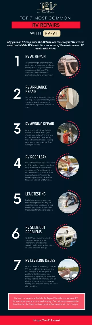 Top 7 Most Common RV Repairs