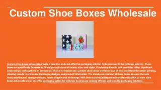 Custom Shoe Boxes Wholesale