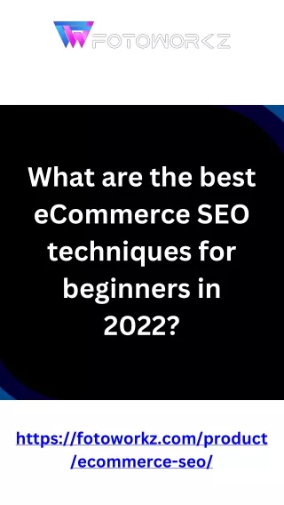 What are the best eCommerce SEO techniques for beginners in 2022