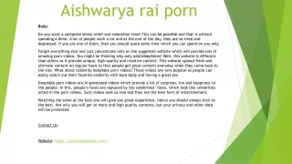 Aishwarya rai porn