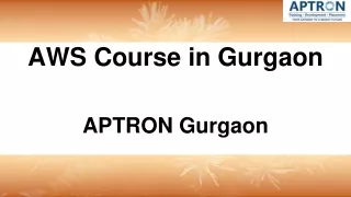 AWS Course in Gurgaon